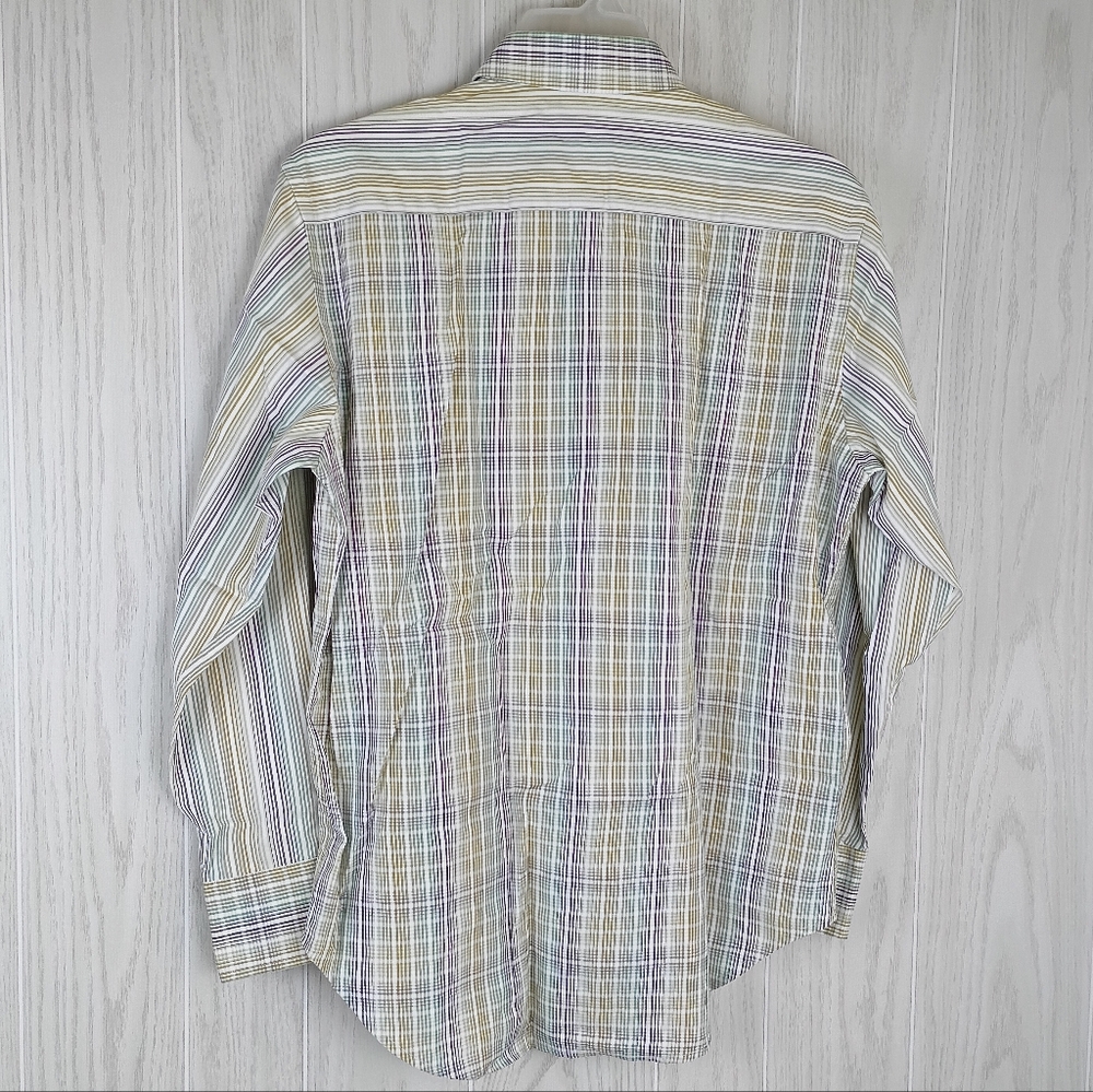 Robert Graham Button Down Medium Stripped With Ac… - image 6